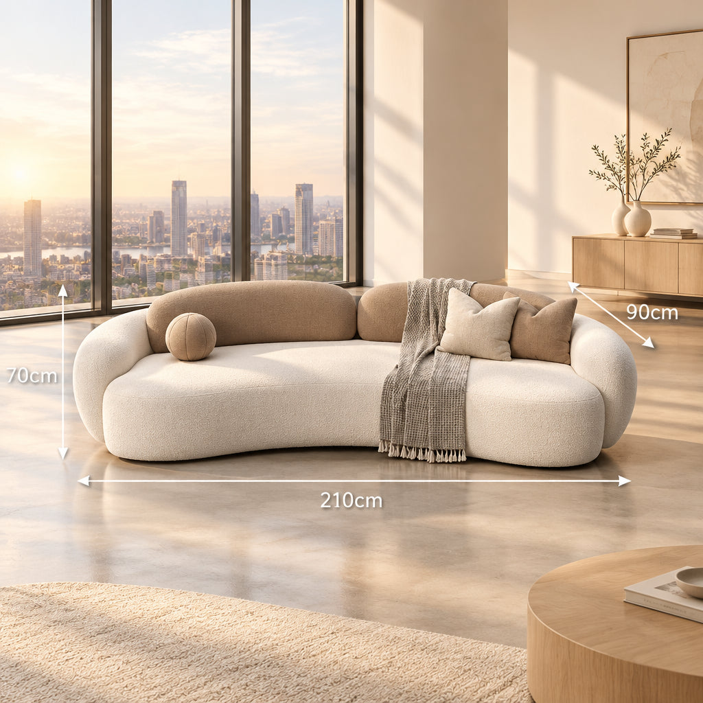Haven storage sofa bed in Fabric A, 210 cm