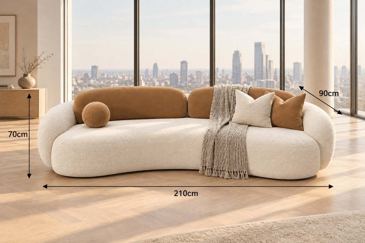 Haven storage sofa bed in Fabric D, 210 cm