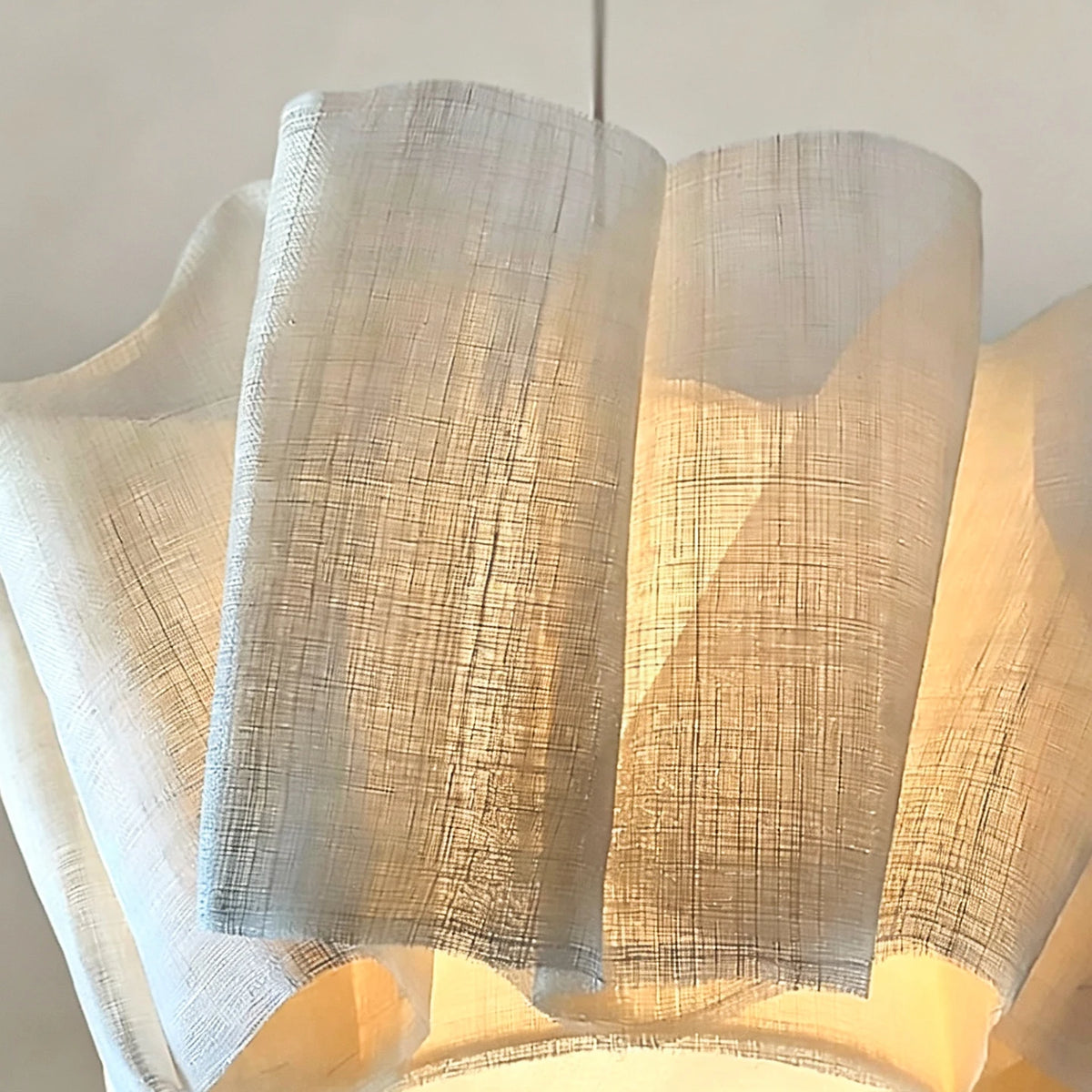 Pleat fabric pendant light