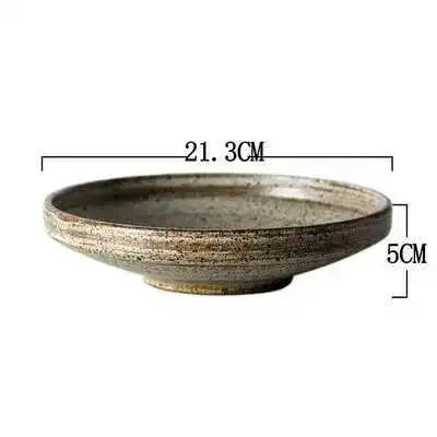 Hearth round ceramic tableware, 21.3 cm bowl