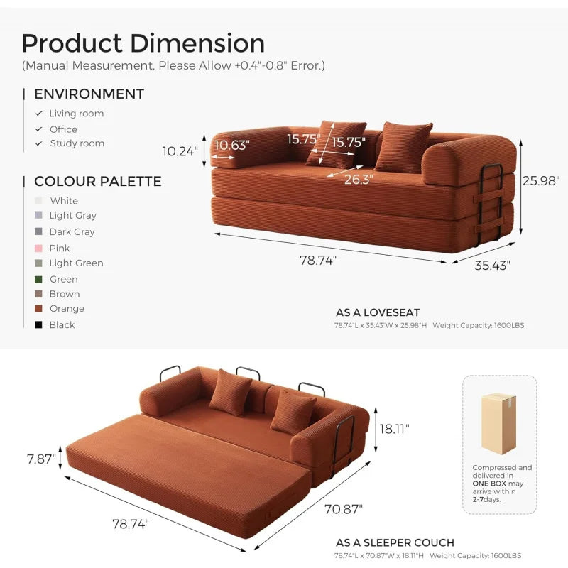 Lark convertible sofa bed