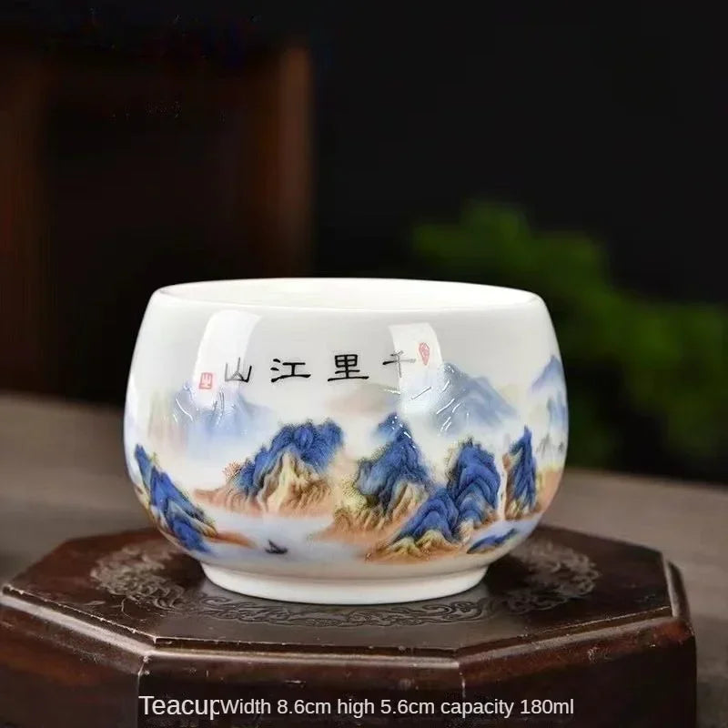 Opal jade-white tea cup, single cup