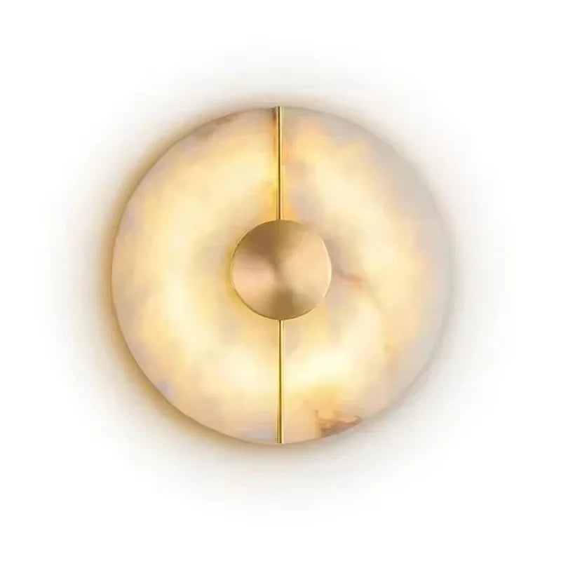 Vale alabaster wall light in gold