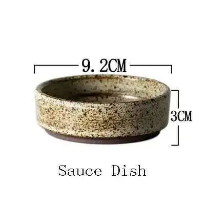 Hearth round ceramic tableware, sauce dish