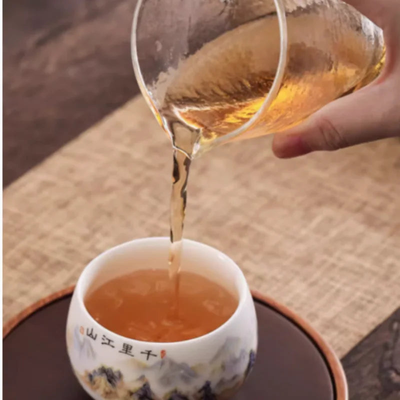Opal jade-white tea cup