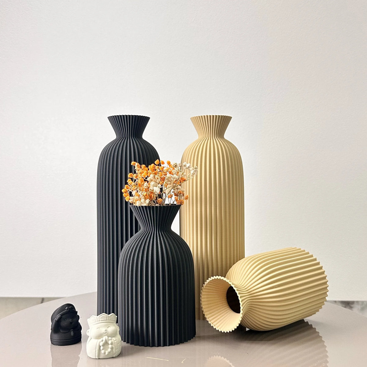 Ripple 2-piece vase set