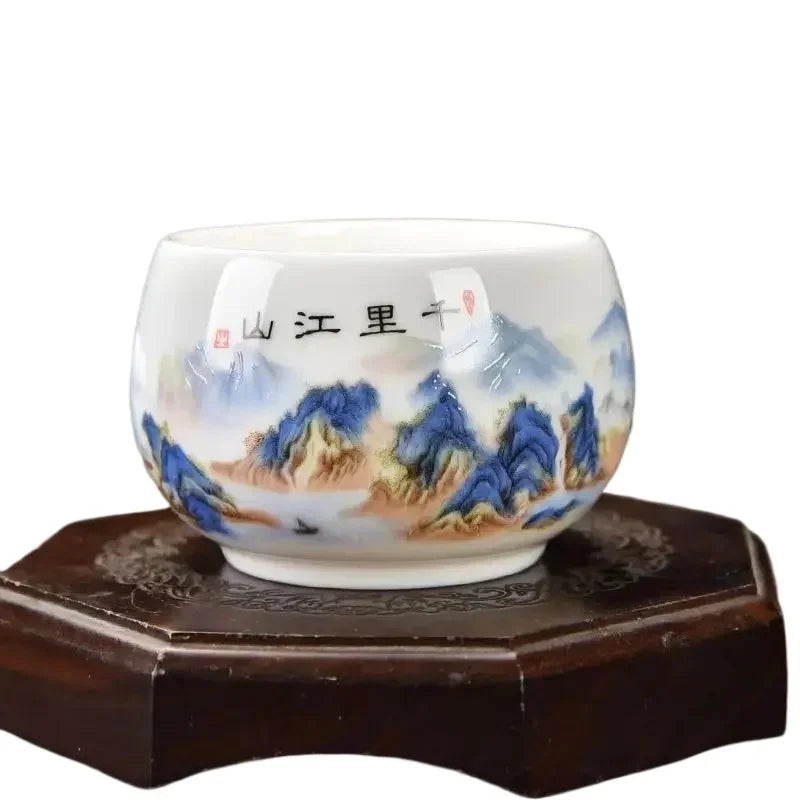 Opal jade-white tea cup