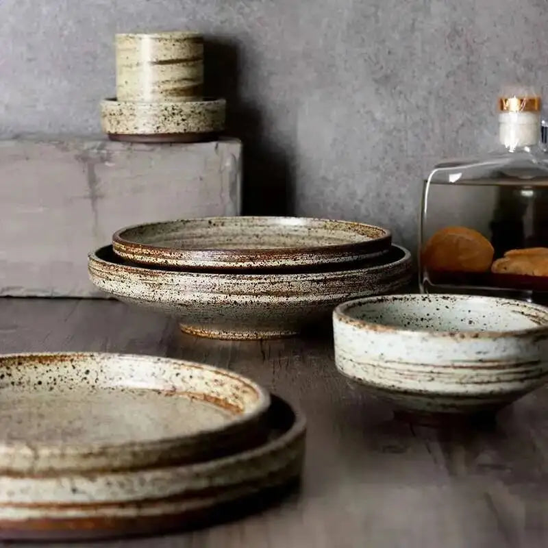 Hearth round ceramic tableware