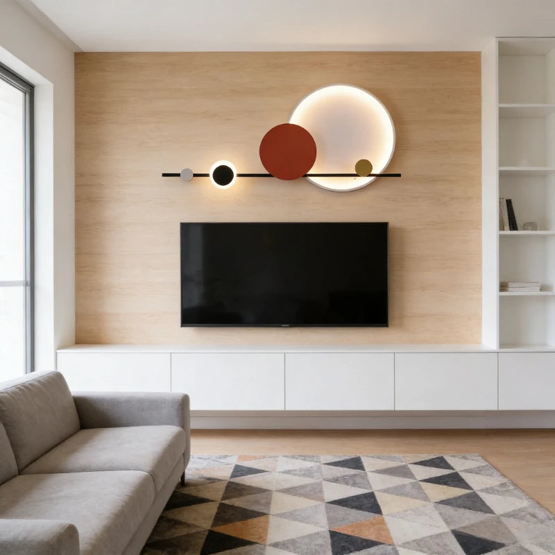 Reed metal wall light