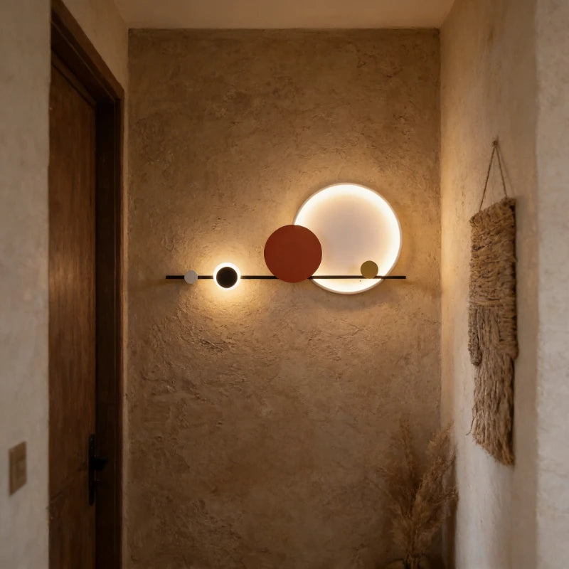 Reed metal wall light