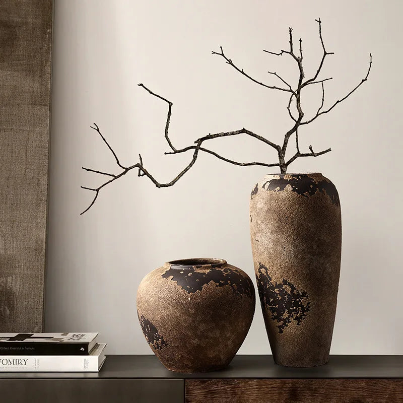 Relic wabi-sabi ceramic vase