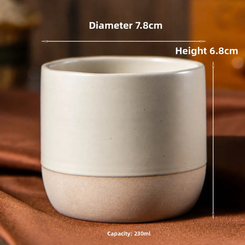 Bower round ceramic cup