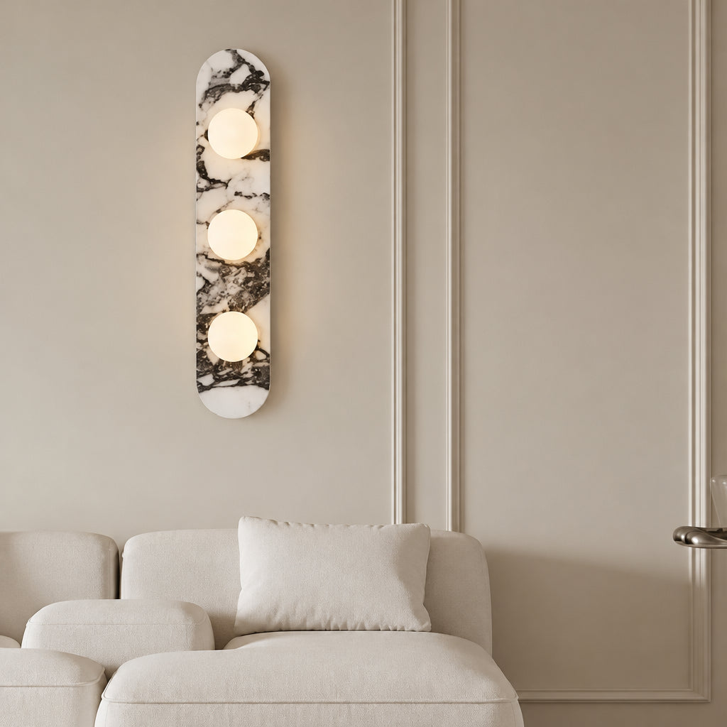 Quarry marble wall light