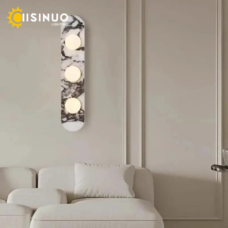 Quarry marble wall light