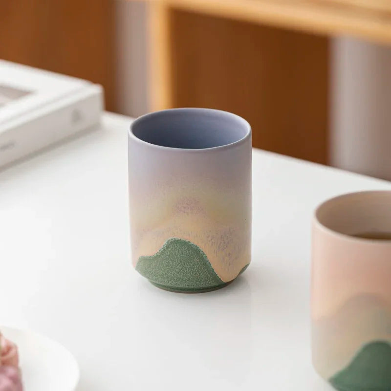 Dusk rough pottery cup