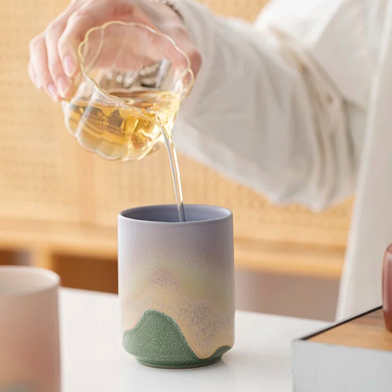 Dusk rough pottery cup