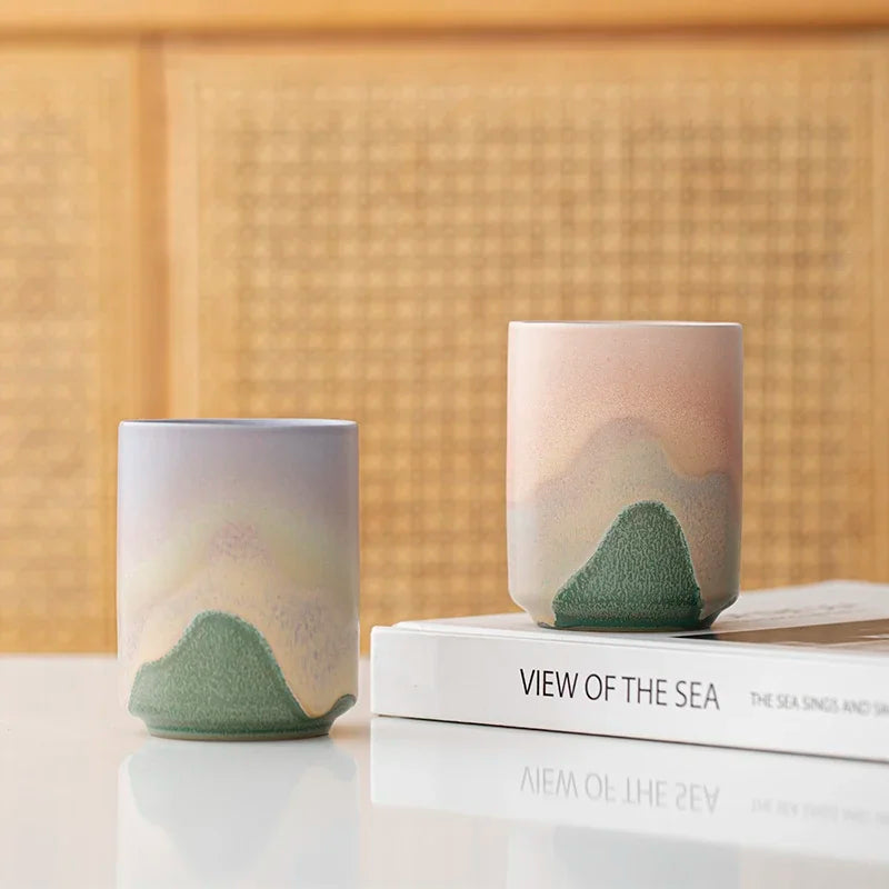 Dusk rough pottery cup