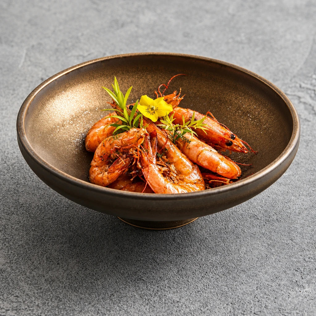 Aurelia gilded high-foot bowl