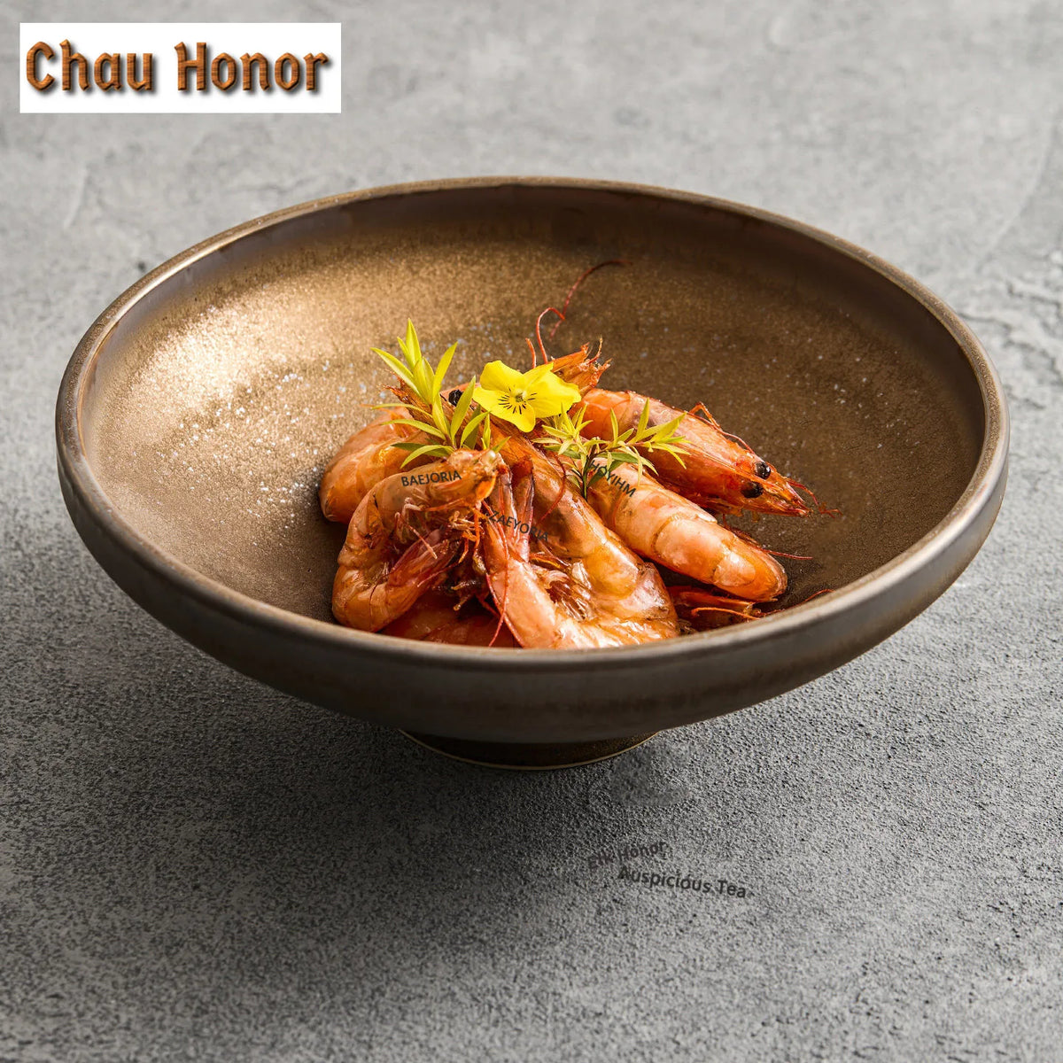 Aurelia gilded high-foot bowl