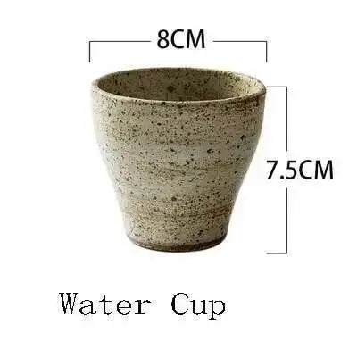 Hearth round ceramic tableware, water cup
