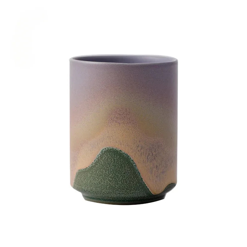 Dusk rough pottery cup