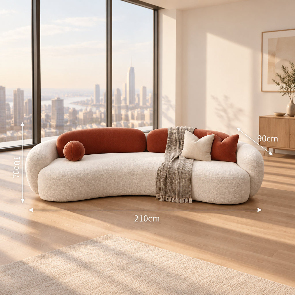 Haven storage sofa bed in Fabric C, 210 cm