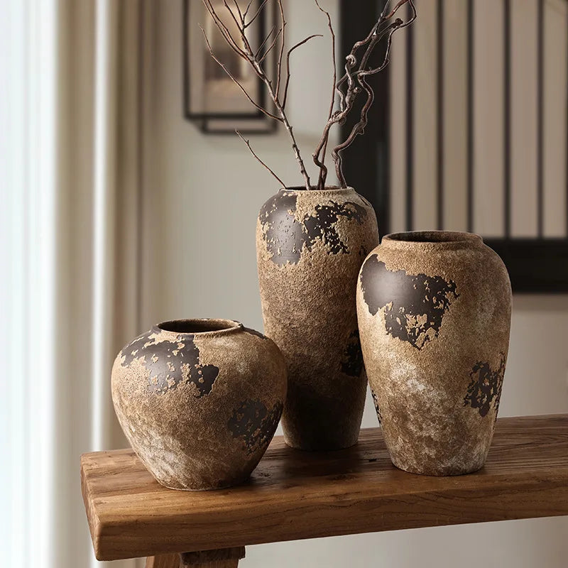 Relic wabi-sabi ceramic vase