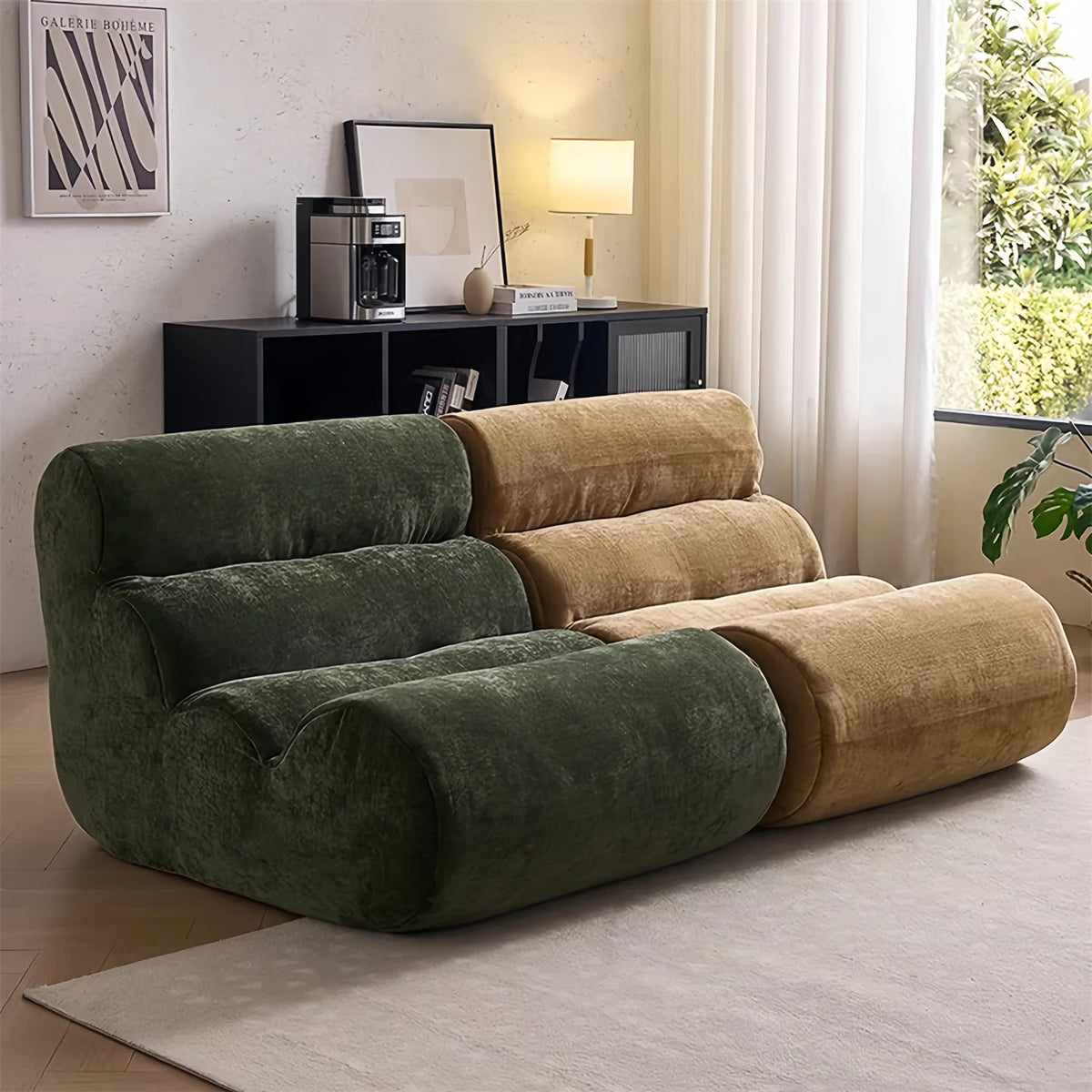 Drift curved floor lounge
