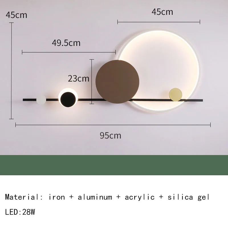 Reed metal wall light, Style A