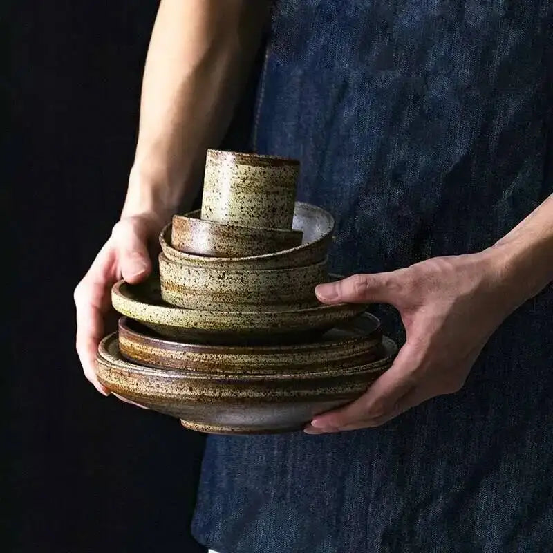 Hearth round ceramic tableware