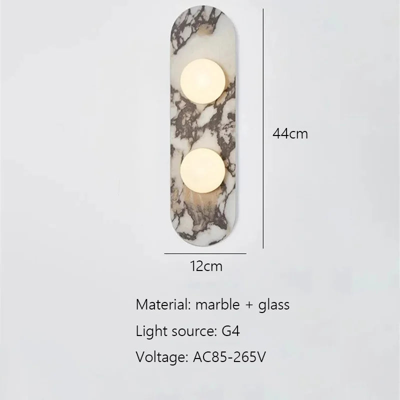 Quarry marble wall light