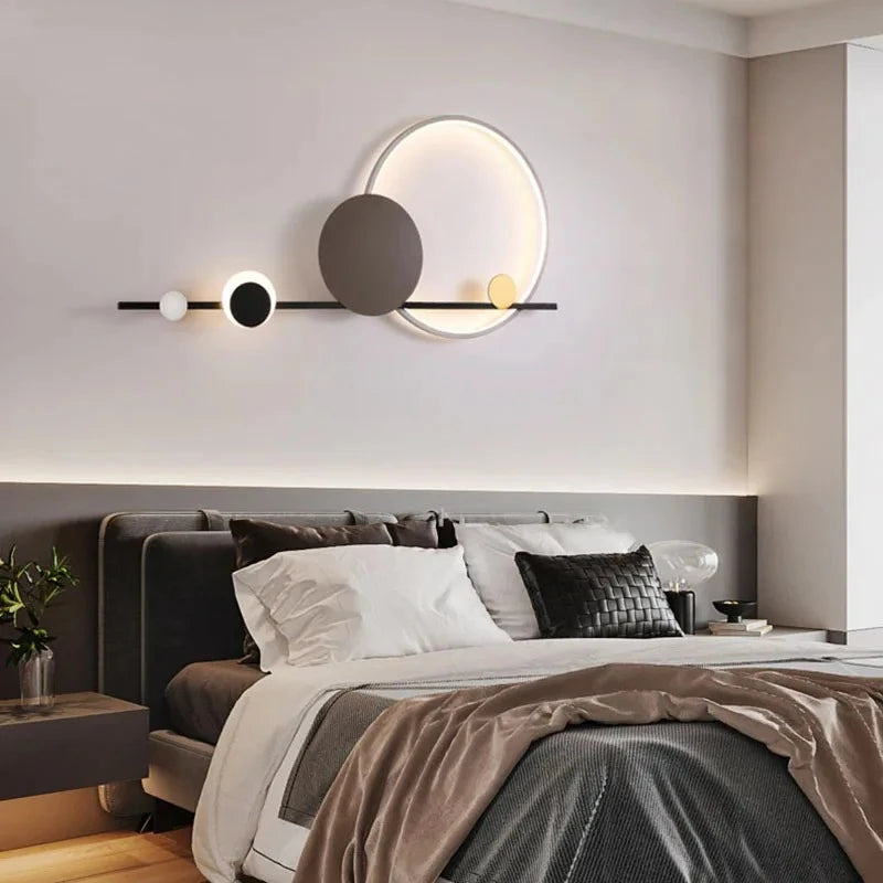 Reed metal wall light