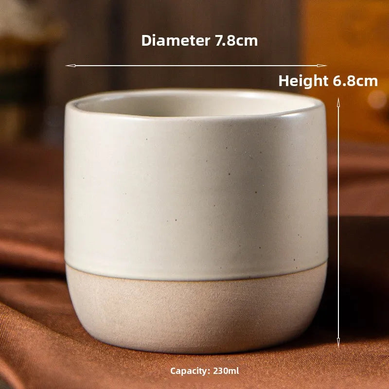 Bower round ceramic cup, large (230 ml)