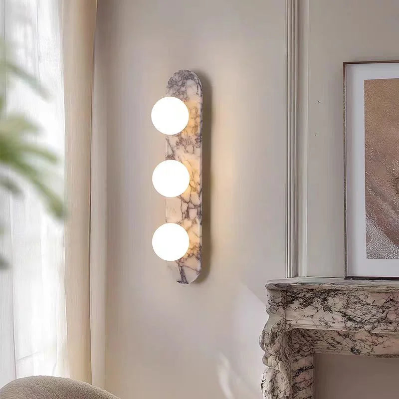 Quarry marble wall light