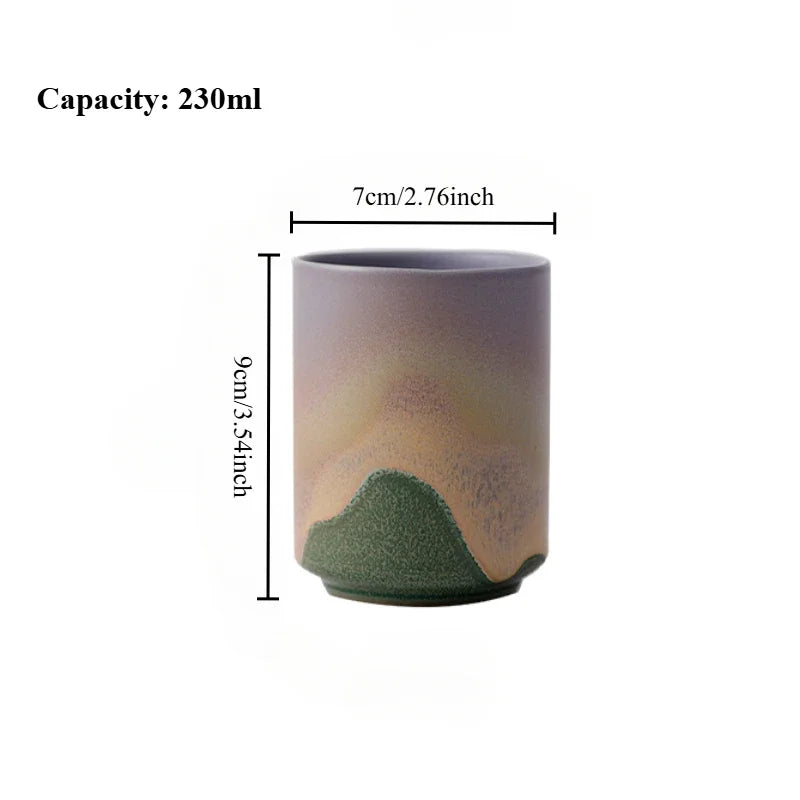Dusk rough pottery cup