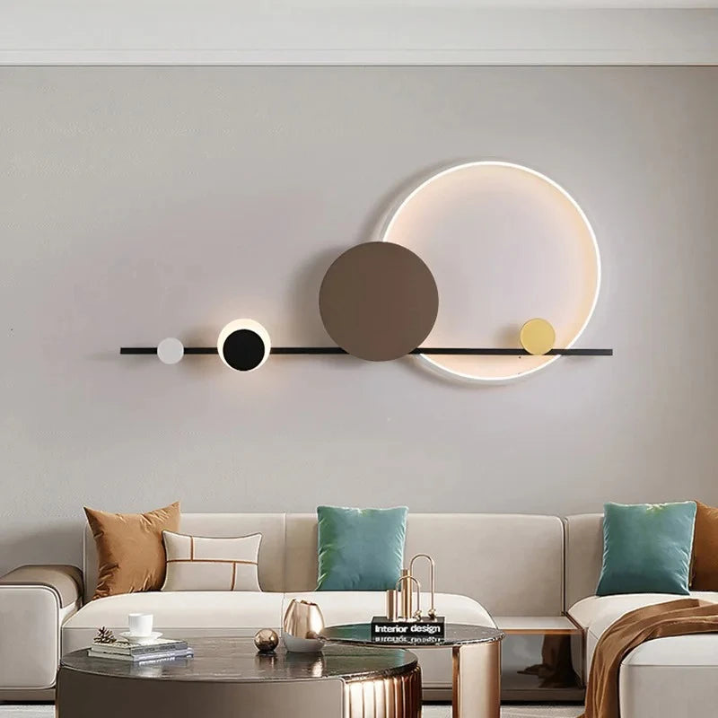 Reed metal wall light