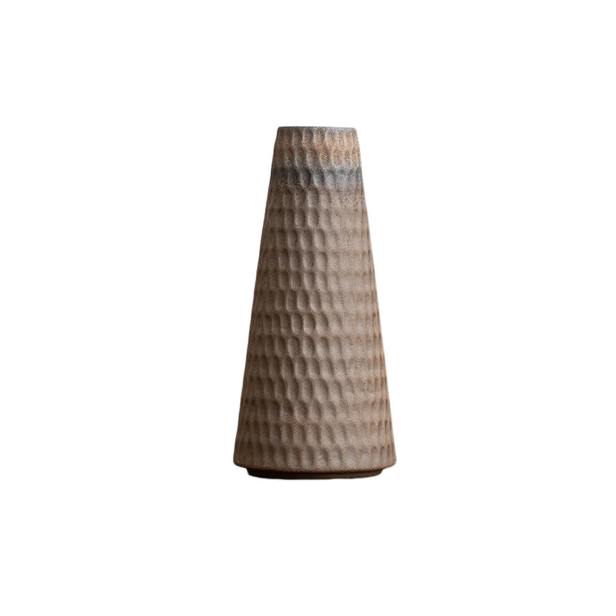 Fern small pottery bud vase in Style E