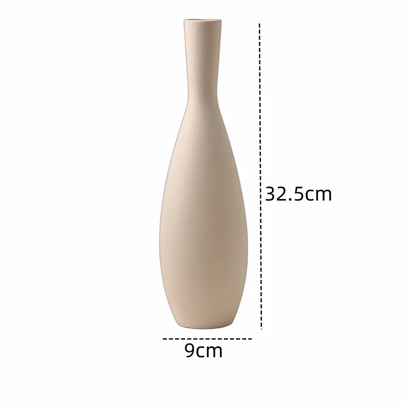 Plume ceramic tabletop vase in Style C