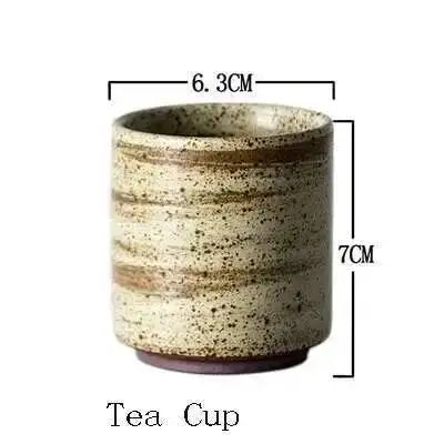 Hearth round ceramic tableware, tea cup