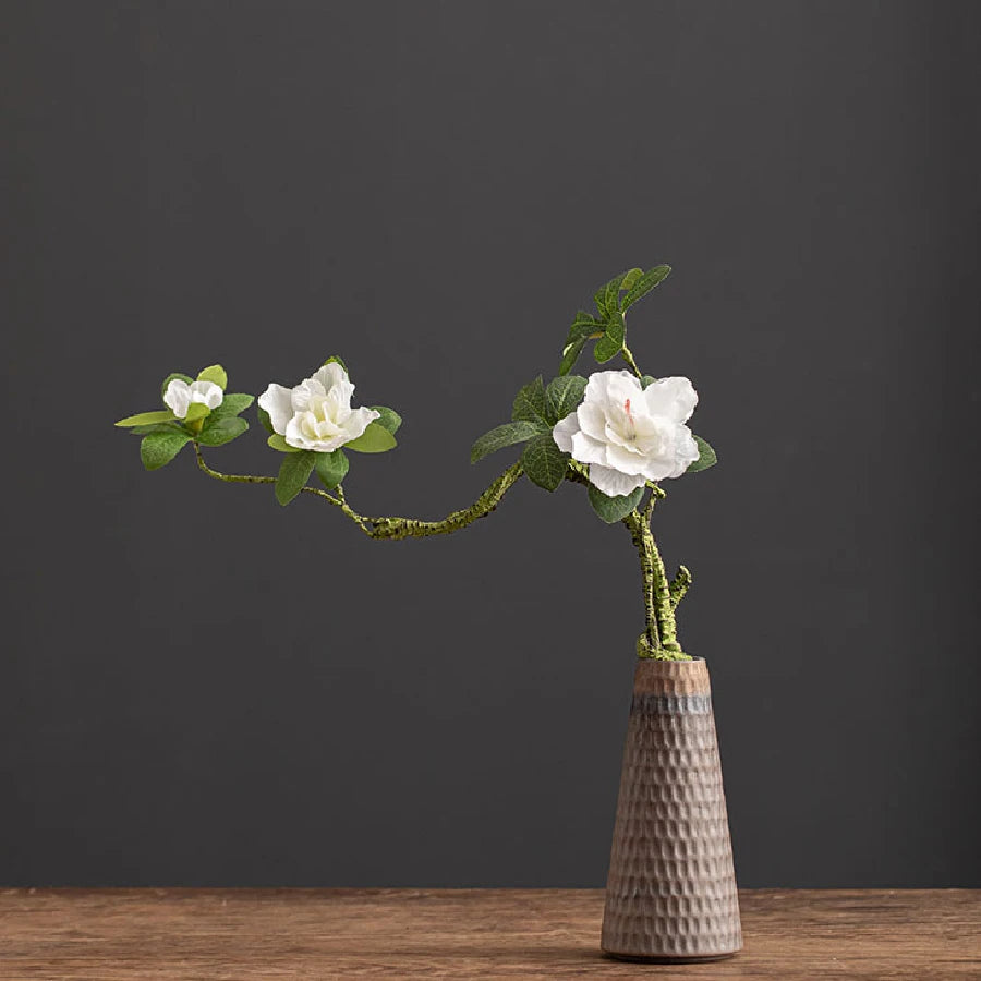 Fern small pottery bud vase