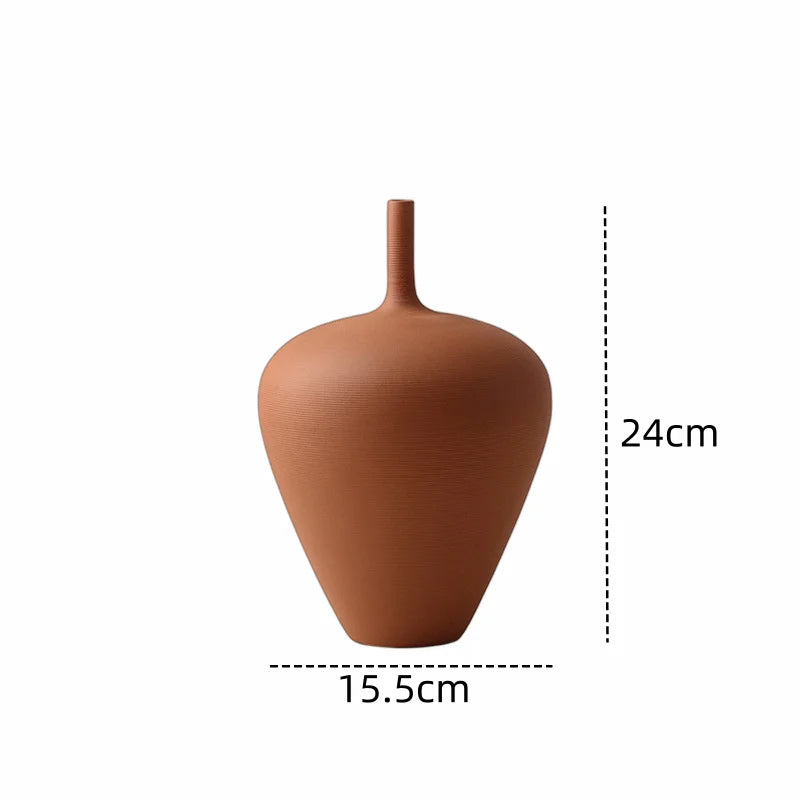 Plume ceramic tabletop vase in Style B