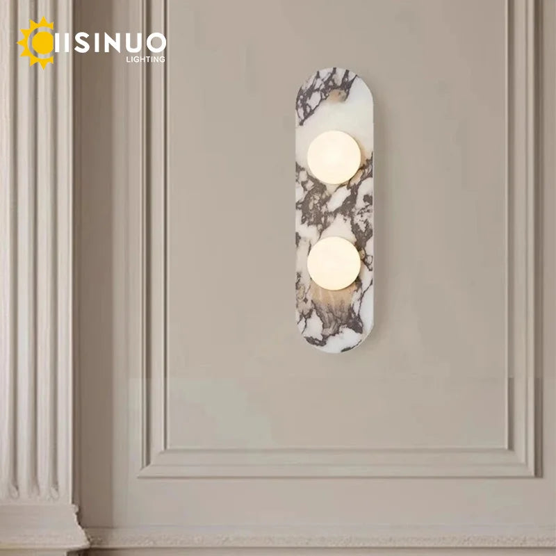 Quarry marble wall light