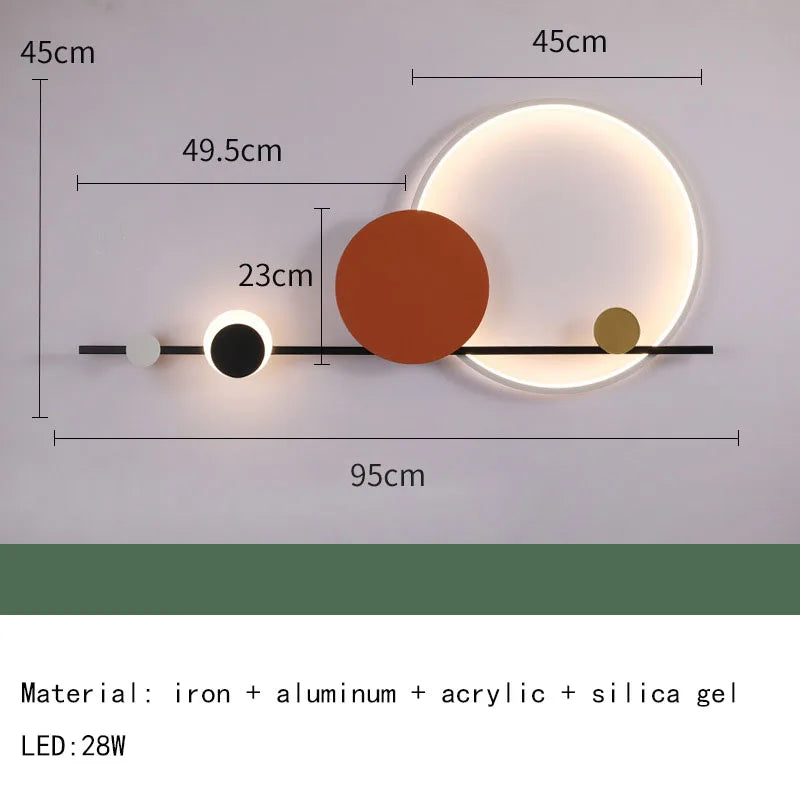 Reed metal wall light, Style B