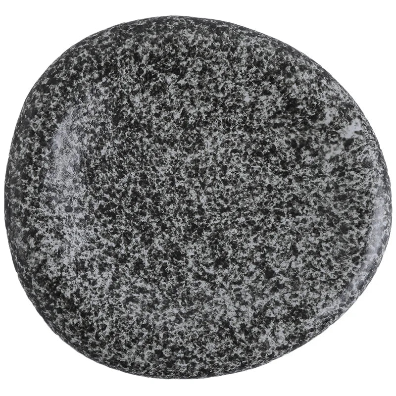 Cairn stone-pattern porcelain plate
