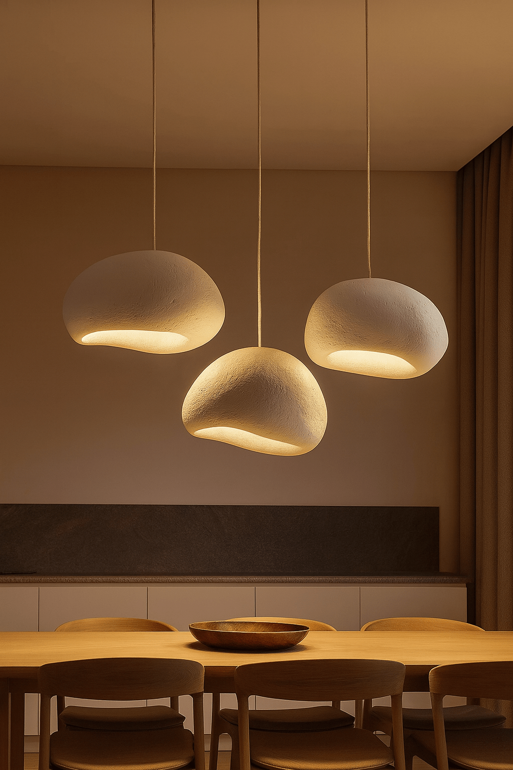 Nordic LED Pendant Light - White Geometric - Scandinavian - Housdecor
