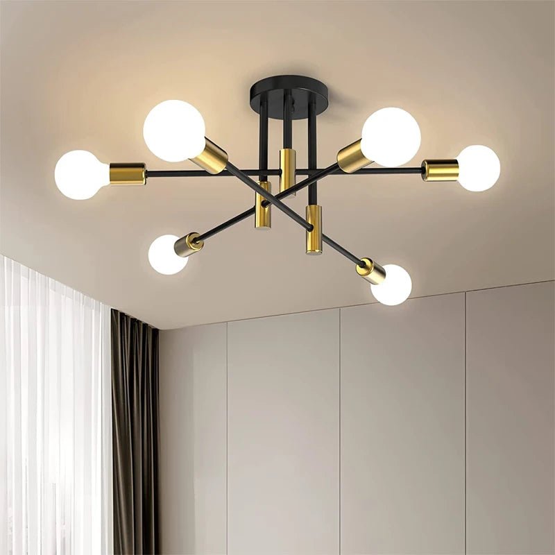 Retro Industrial Iron Ceiling LED Chandelier - Housdecor