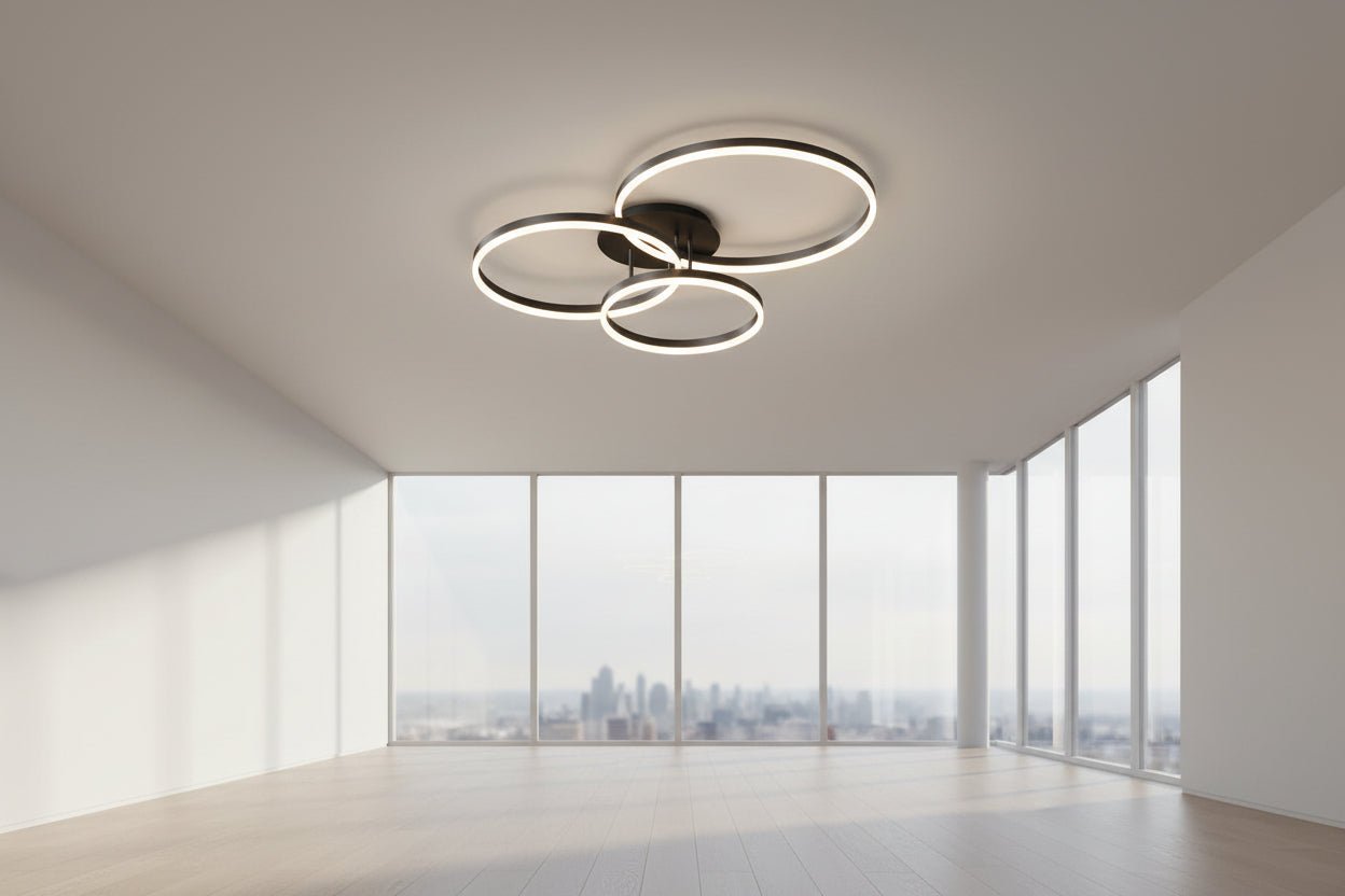 Ring LED Chandelier - Gold Circle - Modern Contemporary - Housdecor