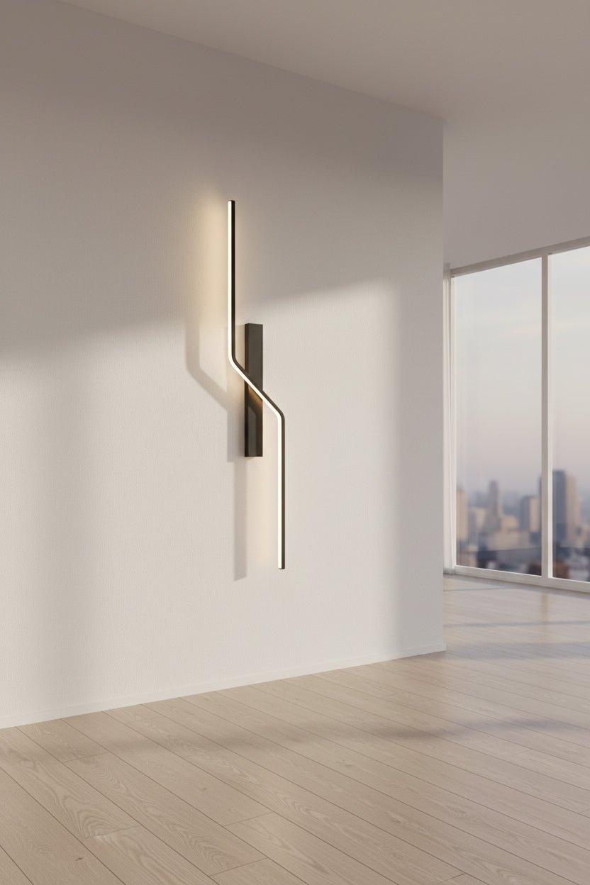 Strip LED Wall Lamp - Matte Black - 80/100/120cm - Housdecor